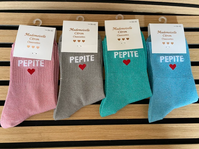 Chaussettes « pépite cœur »