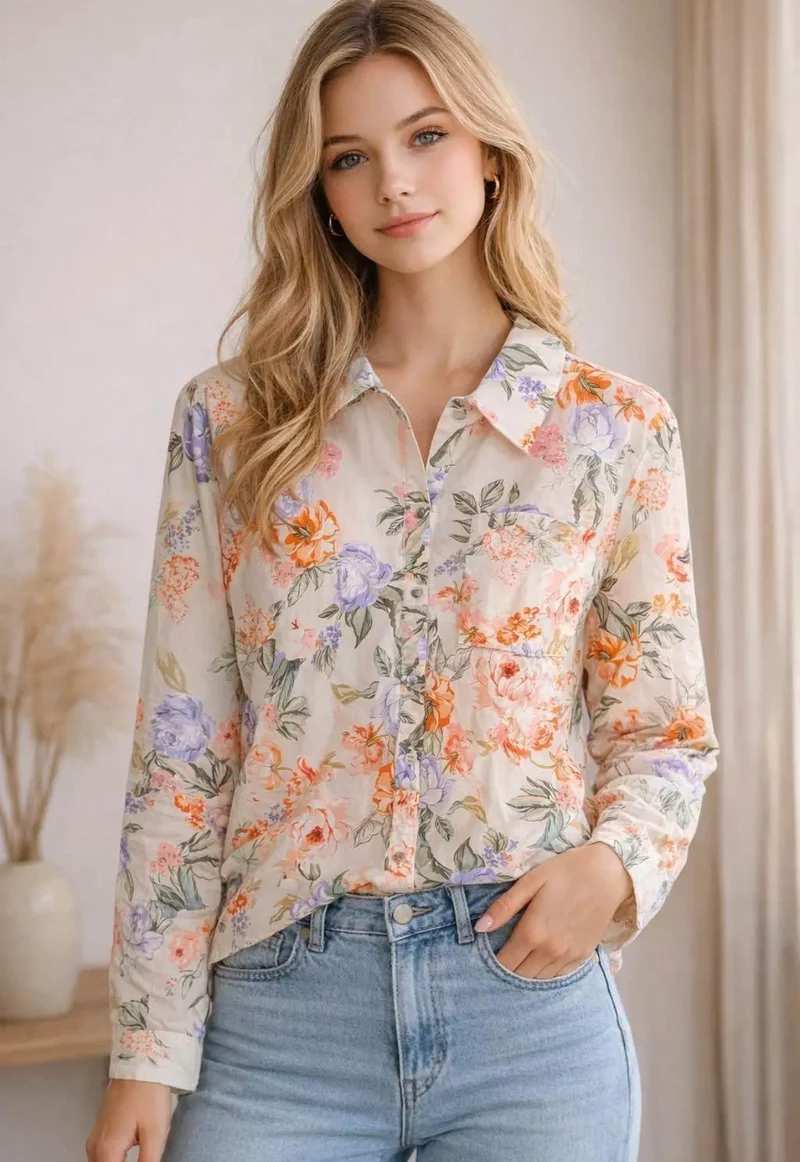 Chemise fleuri