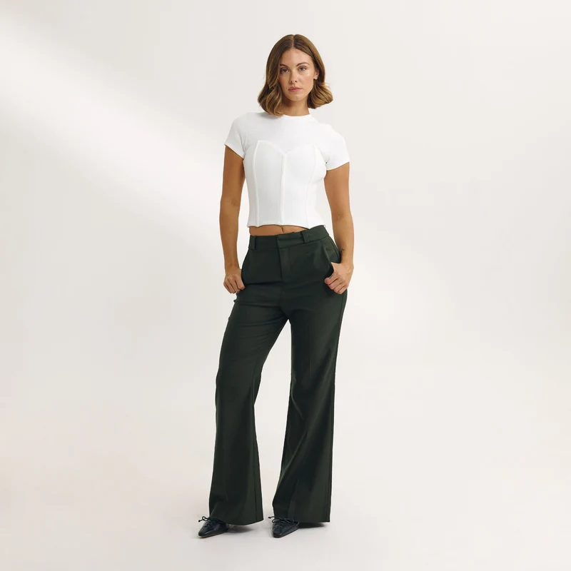T-shirt Bustier - Écru