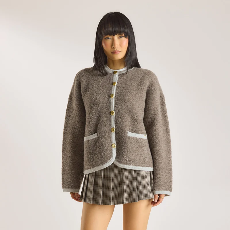 Veste en Mélange de Laine - Truffe