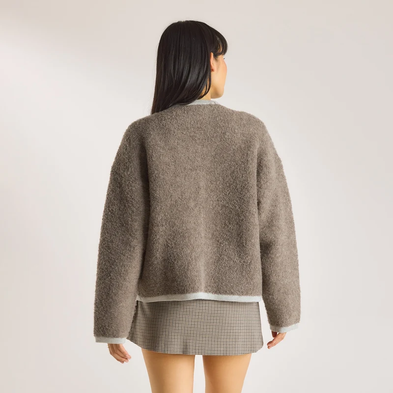 Veste en Mélange de Laine - Truffe
