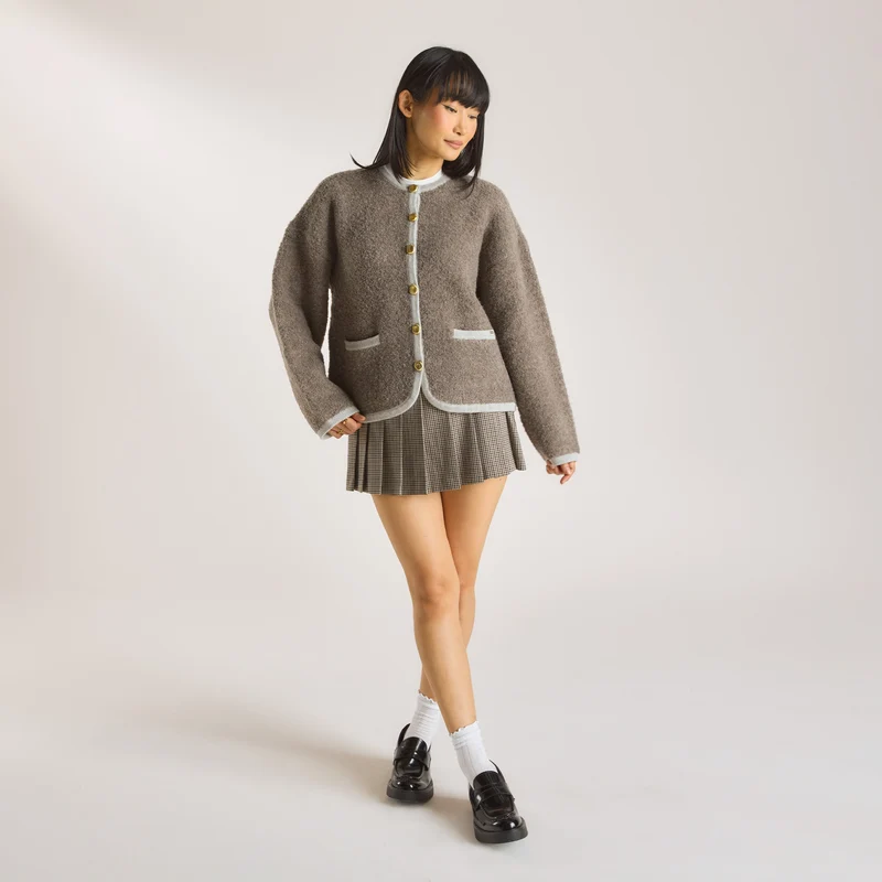 Veste en Mélange de Laine - Truffe