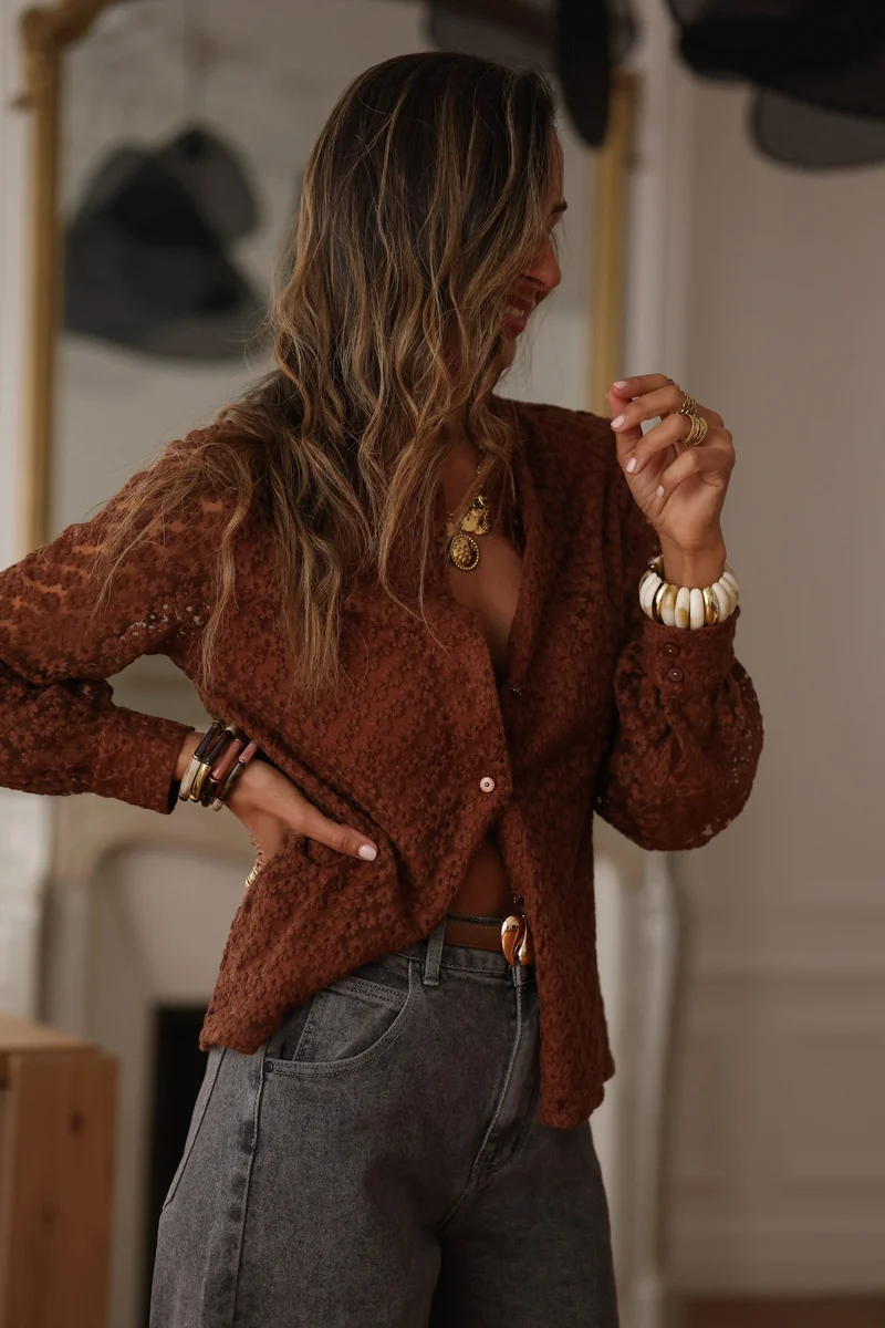 Blouse Marylin chocolat