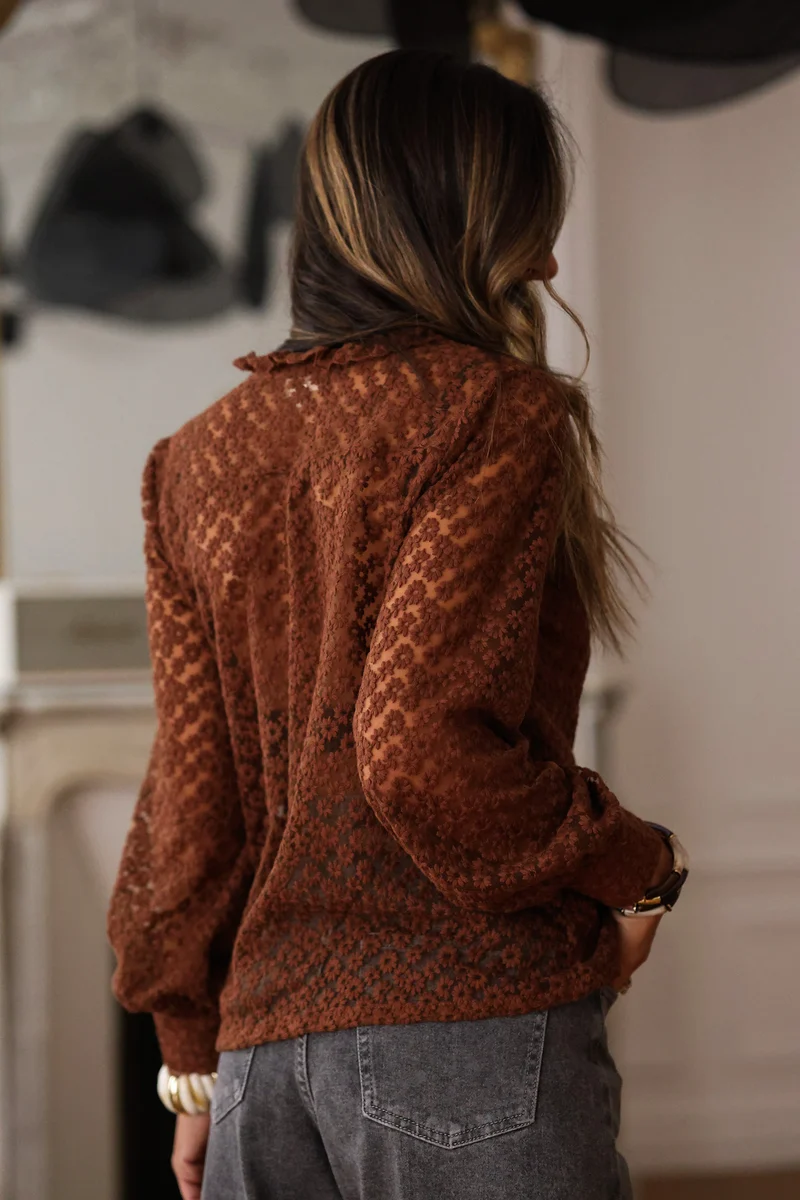 Blouse Marylin chocolat