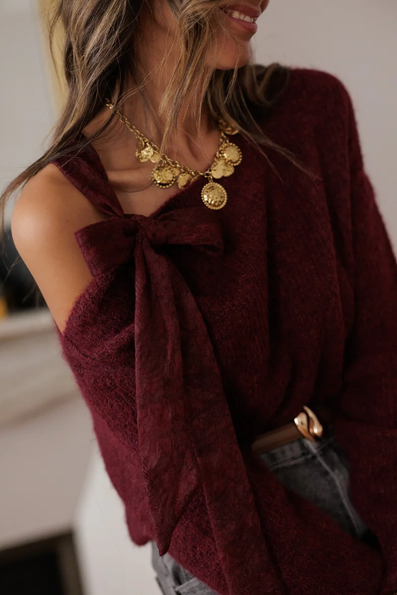 Pull Inara bordeaux