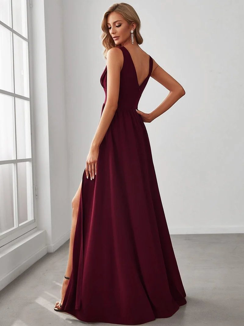 ever SORAYA|Robe gala longue taille haute à col V