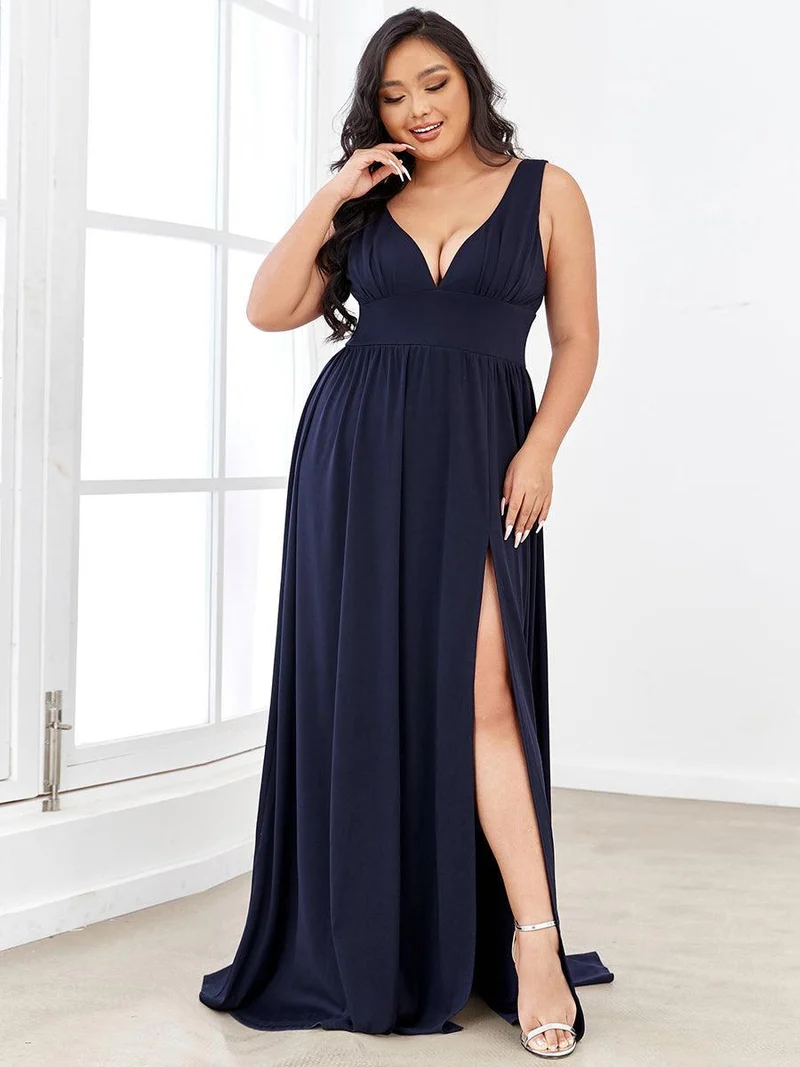ever SORAYA|Robe gala longue taille haute à col V