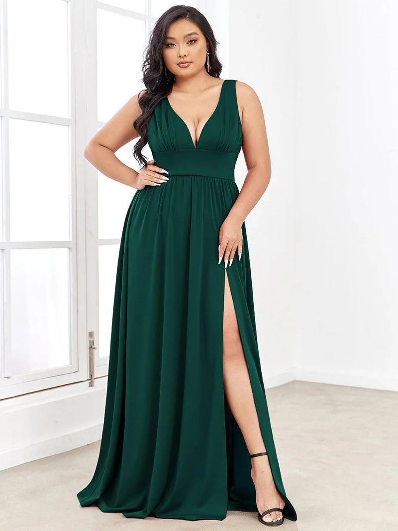 ever SORAYA|Robe gala longue taille haute à col V