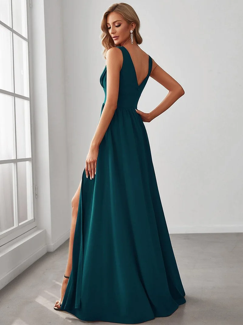 ever SORAYA|Robe gala longue taille haute à col V