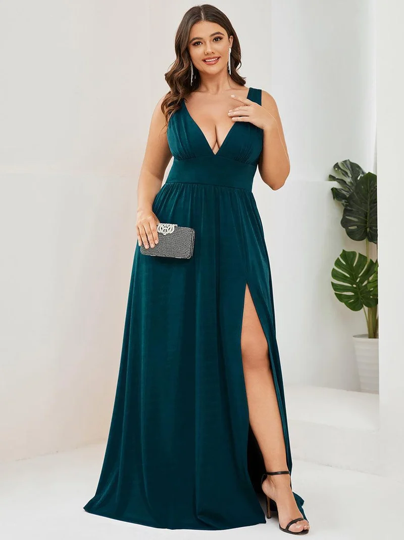 ever SORAYA|Robe gala longue taille haute à col V