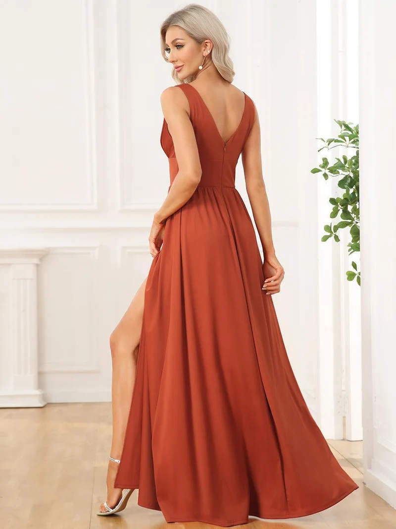 ever SORAYA|Robe gala longue taille haute à col V