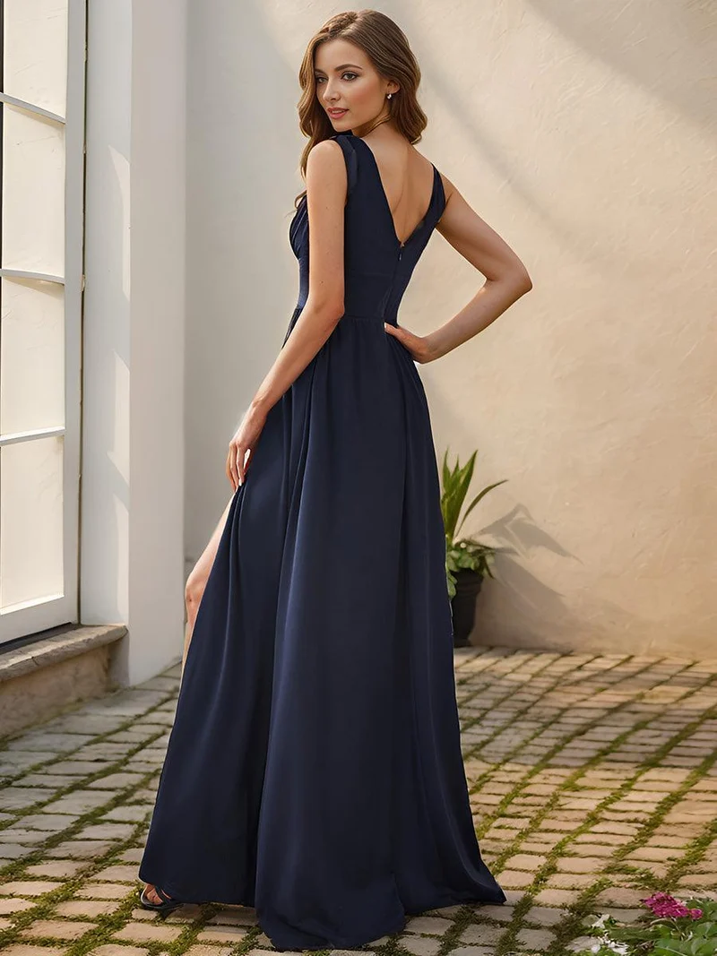 ever SORAYA|Robe gala longue taille haute à col V