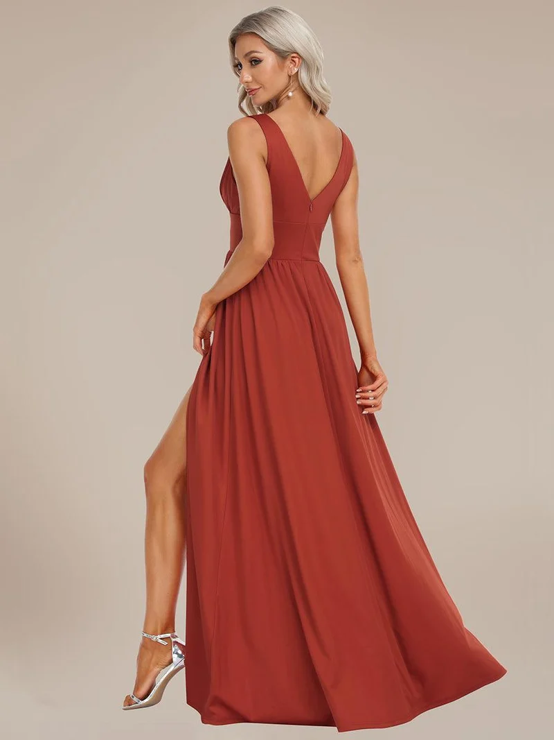 ever SORAYA|Robe gala longue taille haute à col V