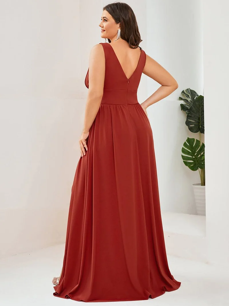 ever SORAYA|Robe gala longue taille haute à col V