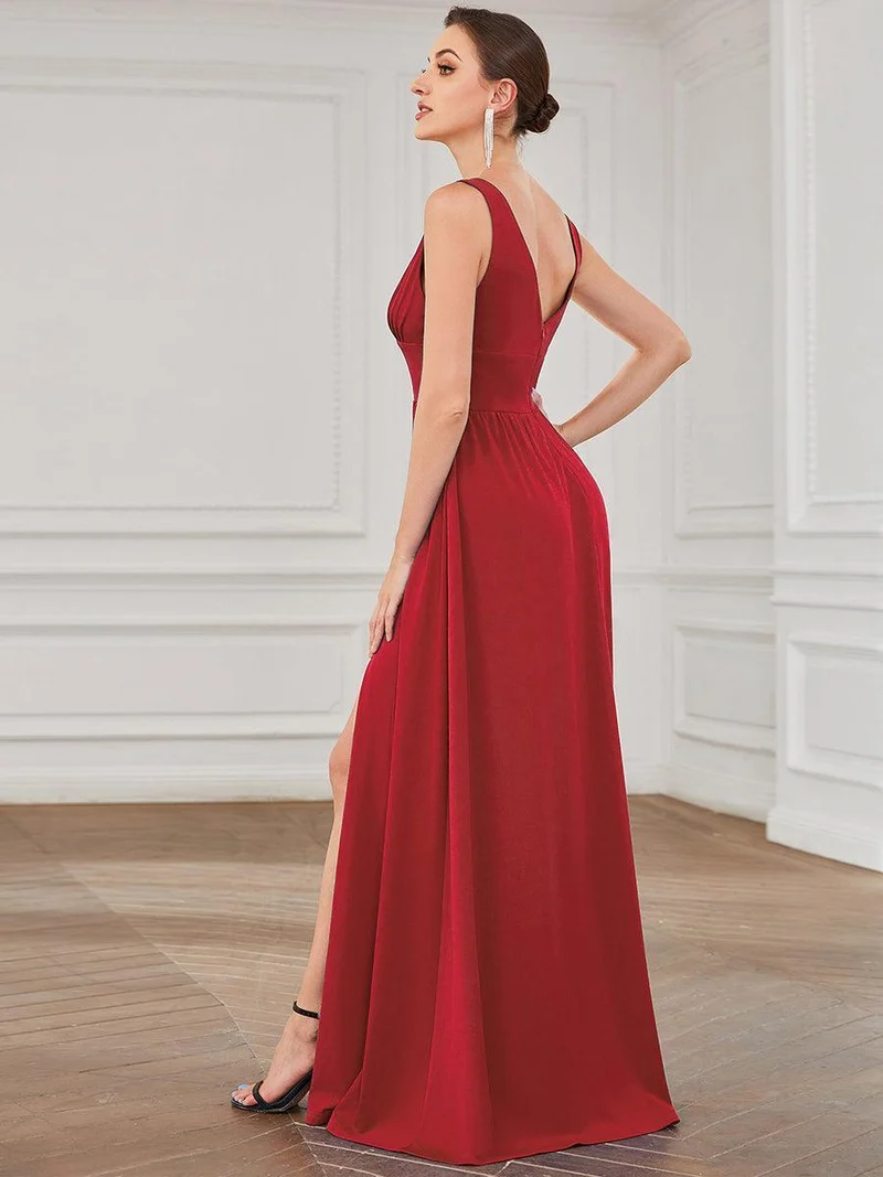 ever SORAYA|Robe gala longue taille haute à col V