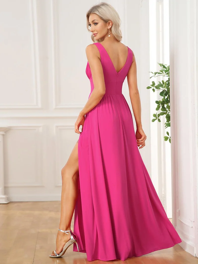 ever SORAYA|Robe gala longue taille haute à col V