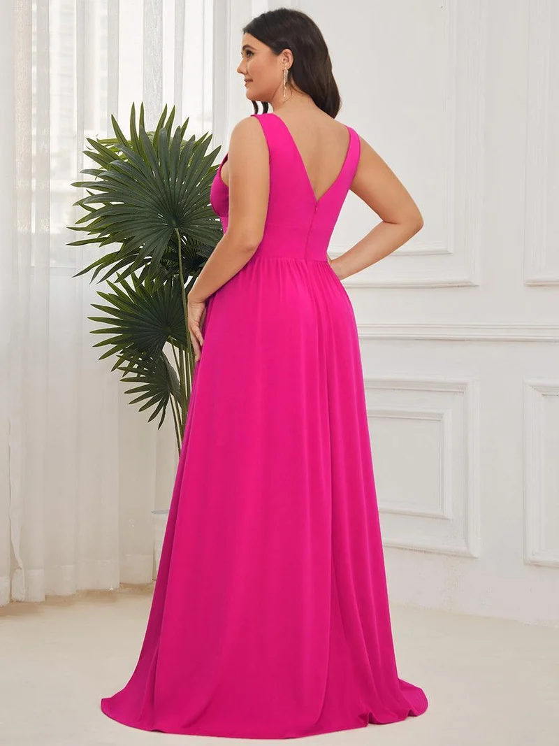 ever SORAYA|Robe gala longue taille haute à col V