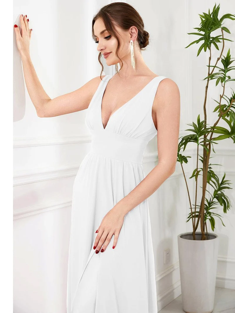 ever SORAYA|Robe gala longue taille haute à col V