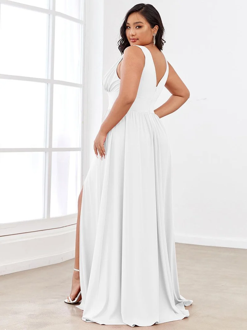 ever SORAYA|Robe gala longue taille haute à col V