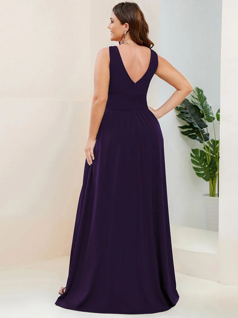 ever SORAYA|Robe gala longue taille haute à col V