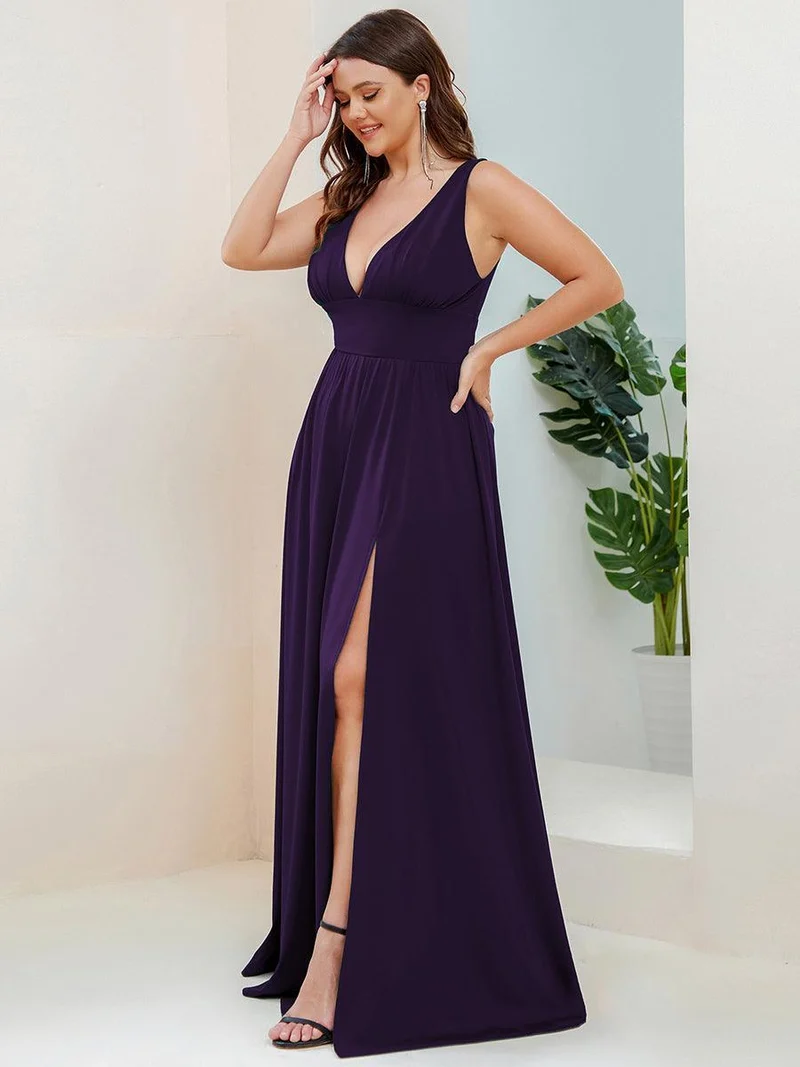 ever SORAYA|Robe gala longue taille haute à col V