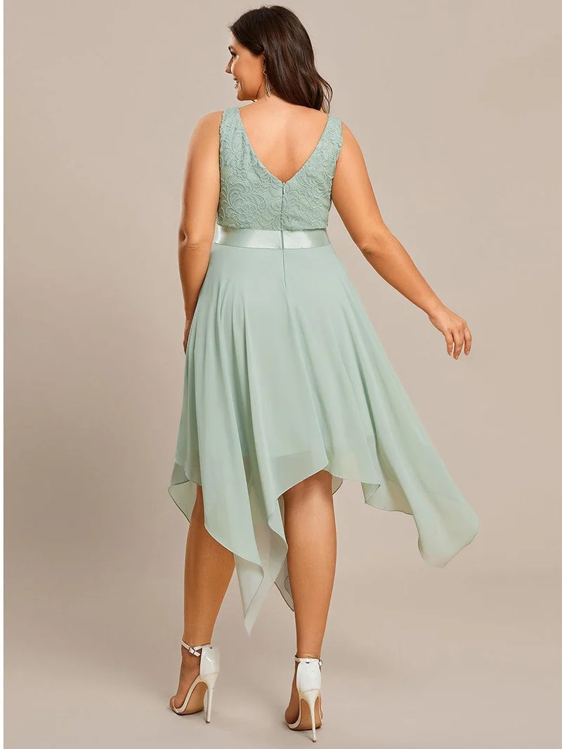 ever COSTA|Robe invitée mariage asymétrique en mousseline de soie