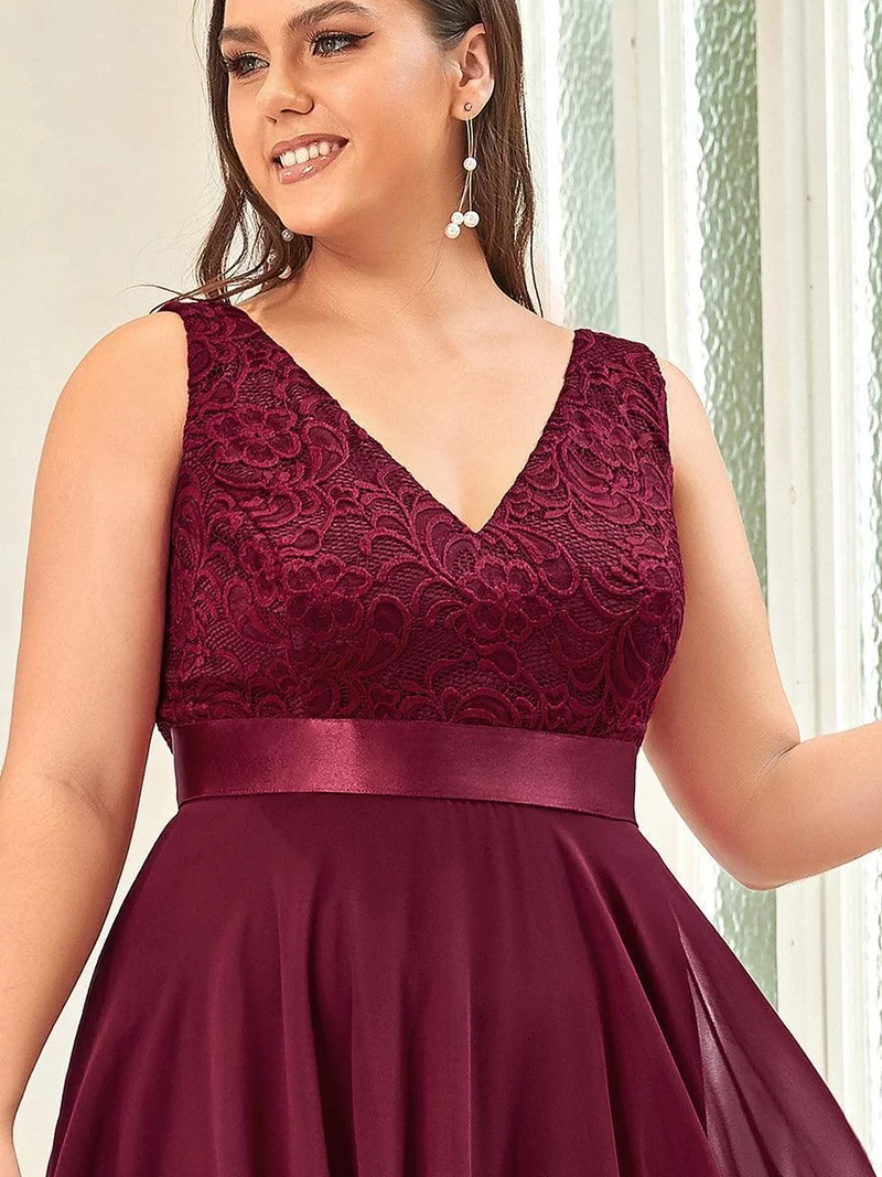 ever COSTA|Robe invitée mariage asymétrique en mousseline de soie
