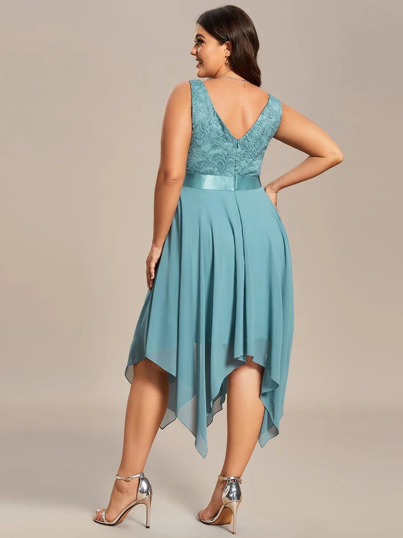 ever COSTA|Robe invitée mariage asymétrique en mousseline de soie