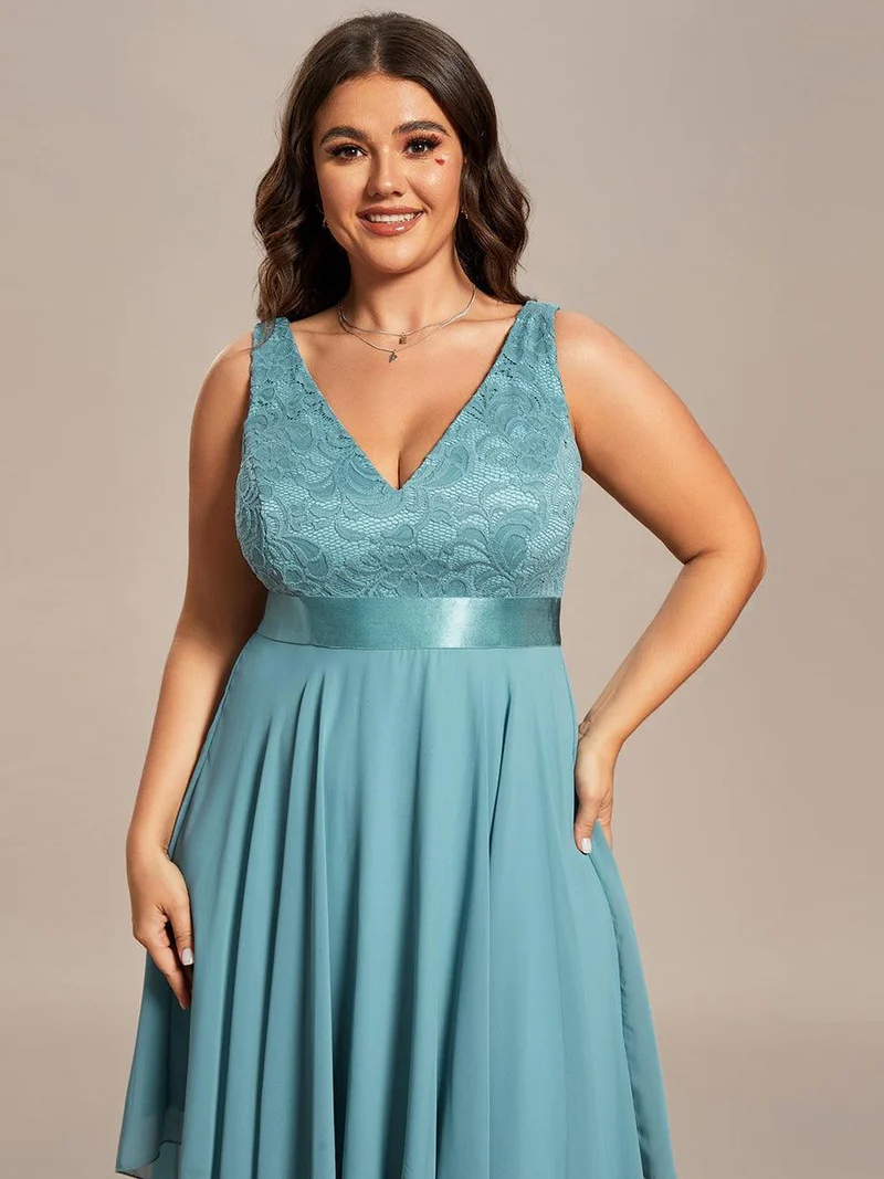 ever COSTA|Robe invitée mariage asymétrique en mousseline de soie