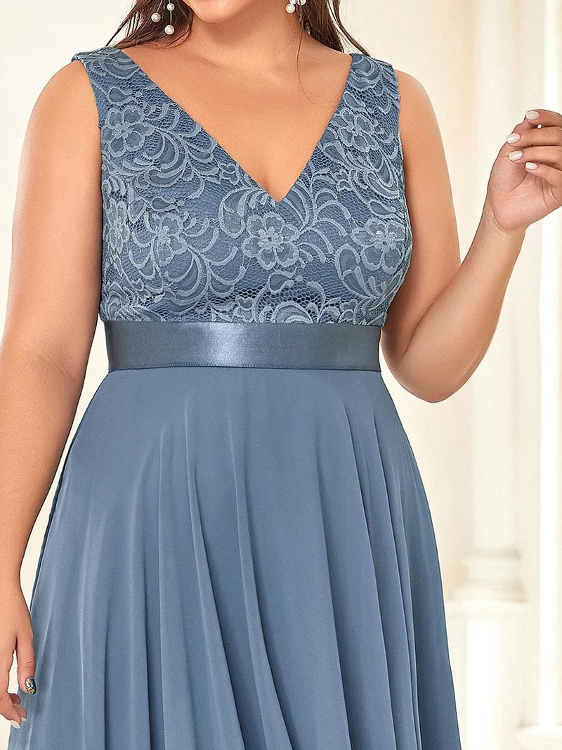 ever COSTA|Robe invitée mariage asymétrique en mousseline de soie