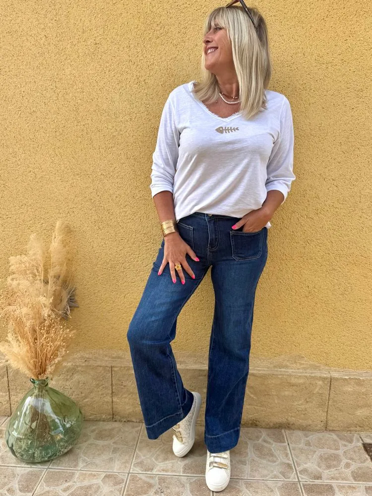 Jean wide leg Boston