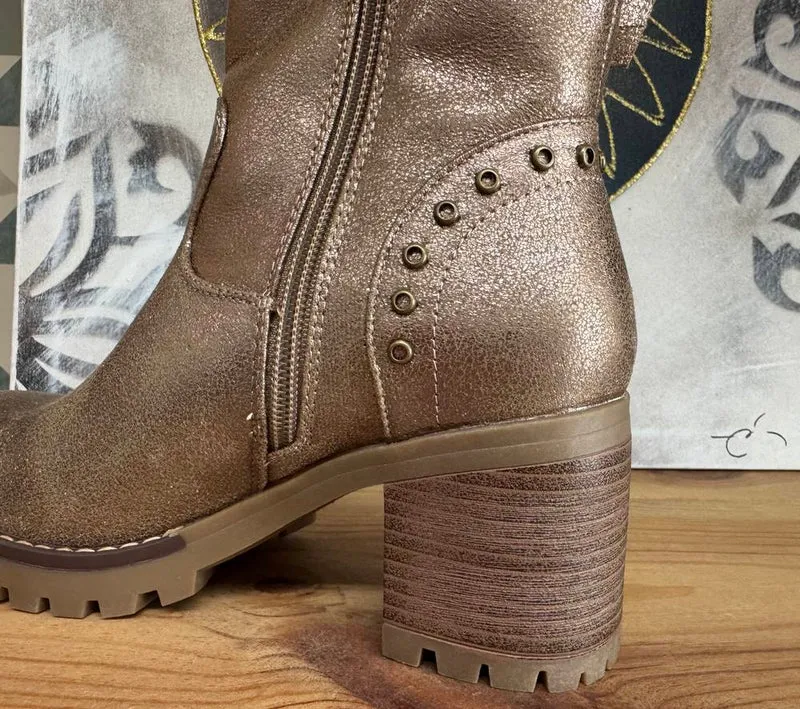 Bottines Amélia bronze