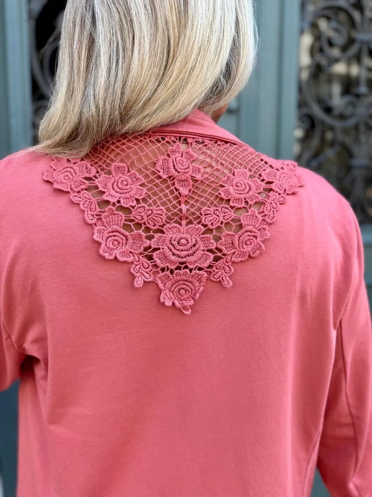 Veste tailleur Lorena terracotta