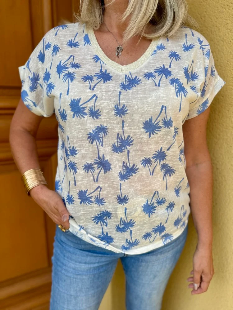 Teeshirt Tropico bleu