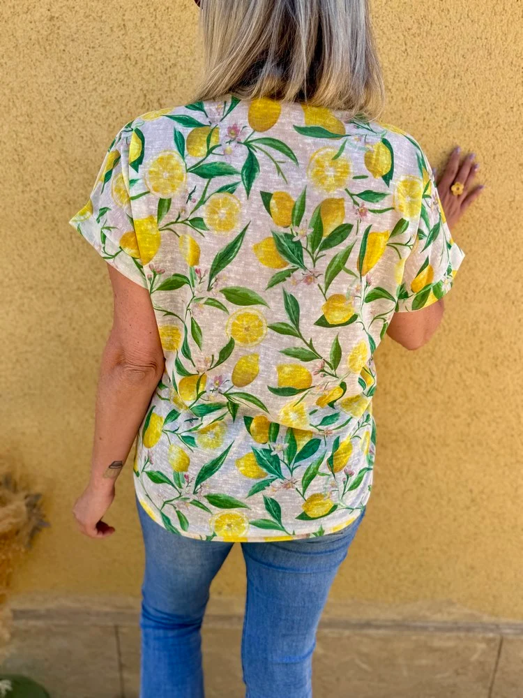 Teeshirt imprimé Limone blanc