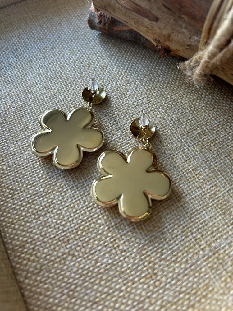 Boucles d'oreilles Agatha camel
