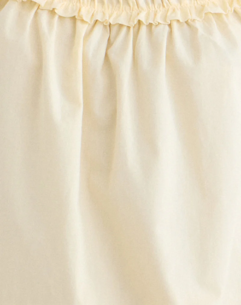 Mini-robe Shasta en popeline couleur « Buttermilk »