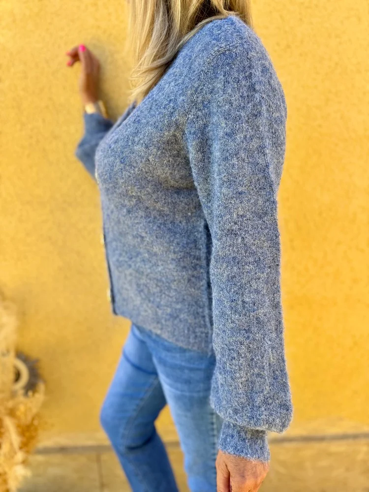 Gilet Cocoon bleu jean