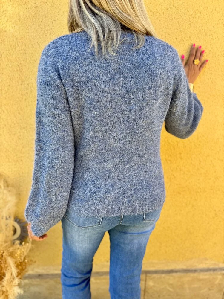 Gilet Cocoon bleu jean