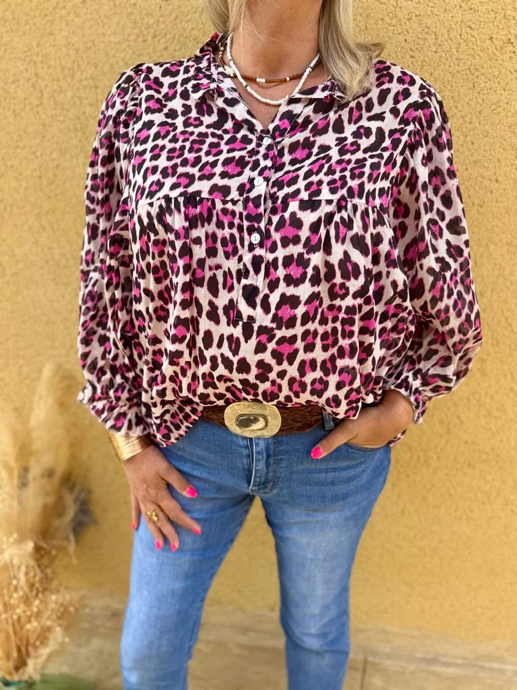 Tunique méga loose Miléna fuchsia