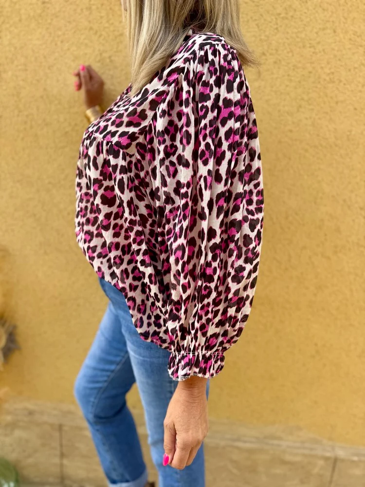 Tunique méga loose Miléna fuchsia