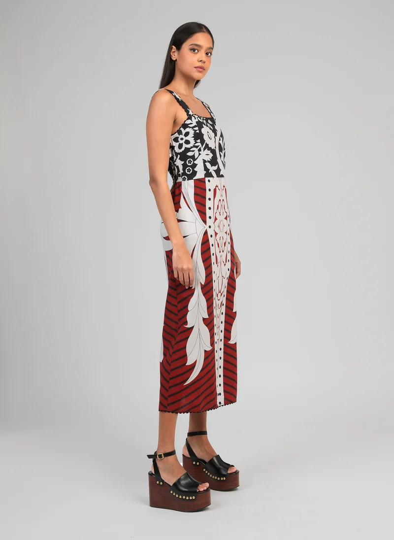 ROBE MIDI OLEYA kelina bordeaux