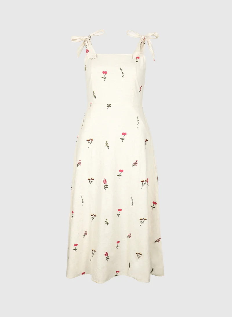 ROBE LONGUE OMAGGY écru