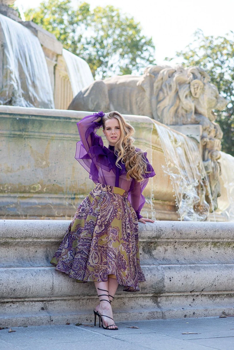 Chemisier Hermione violet