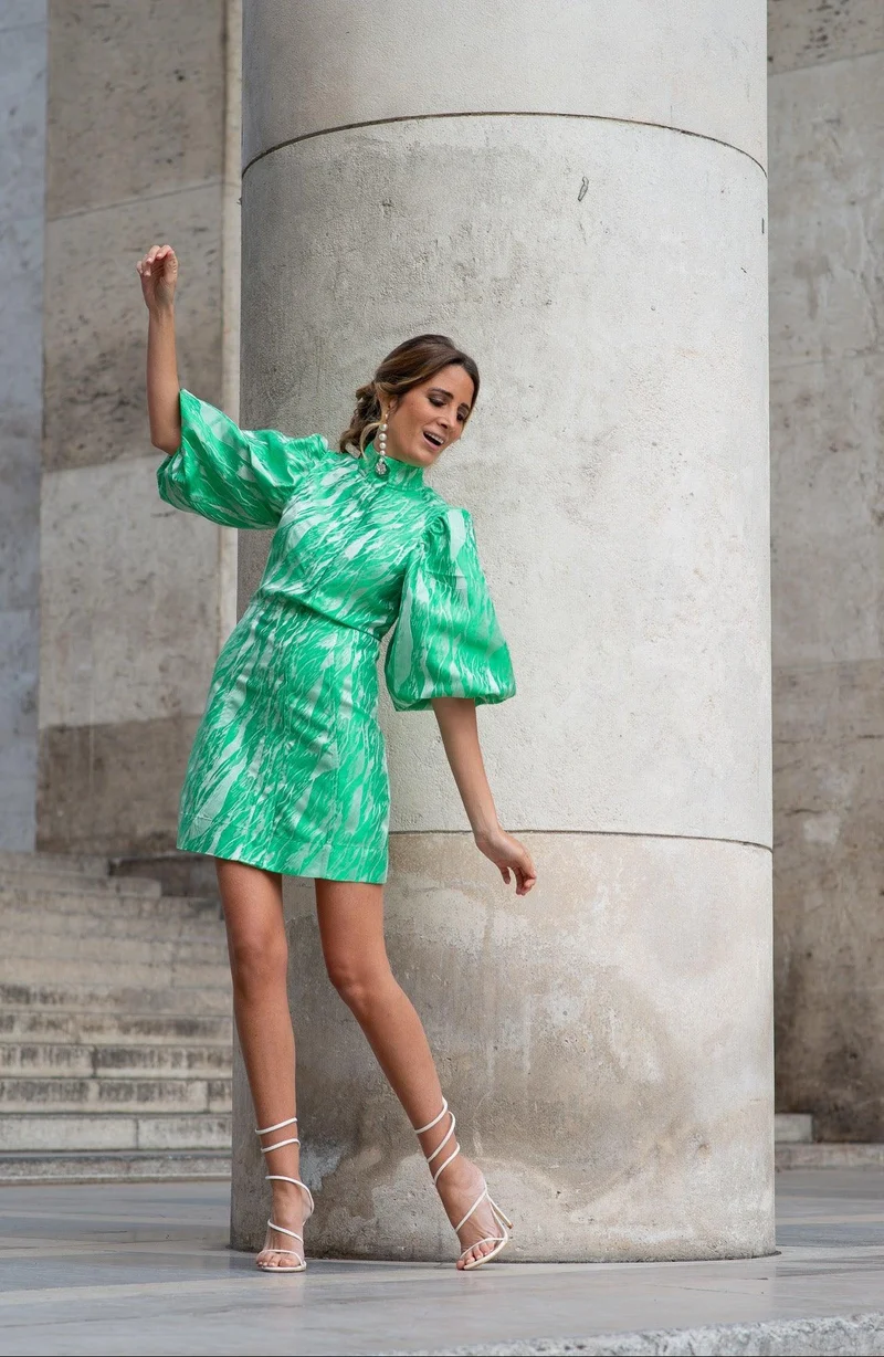 Robe Ganni verte