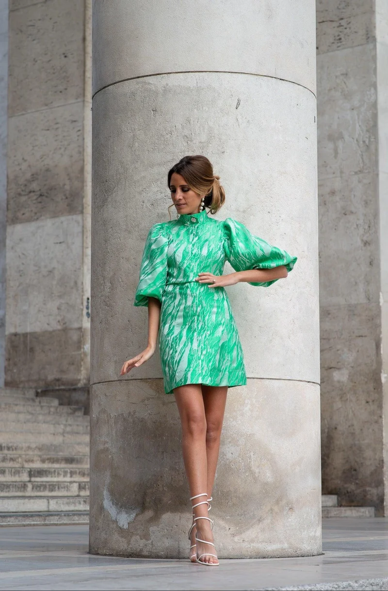 Robe Ganni verte