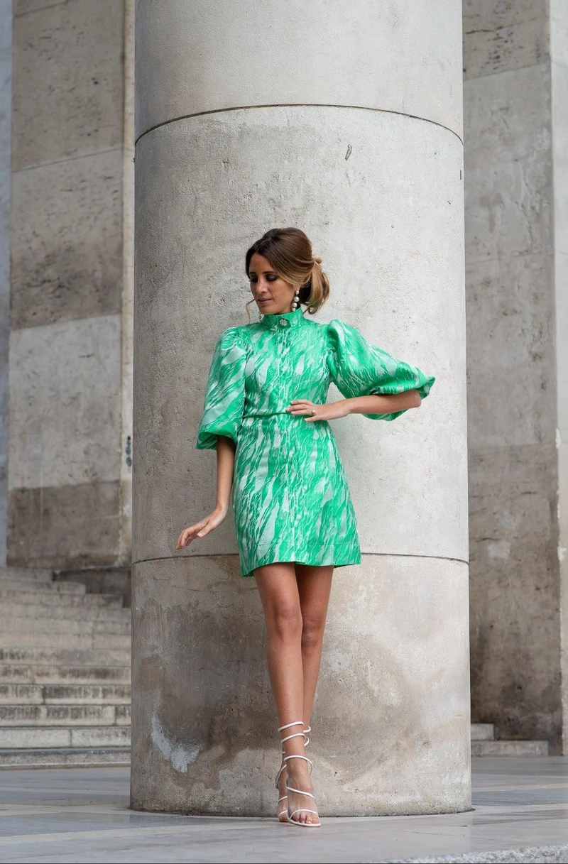 Robe Ganni verte