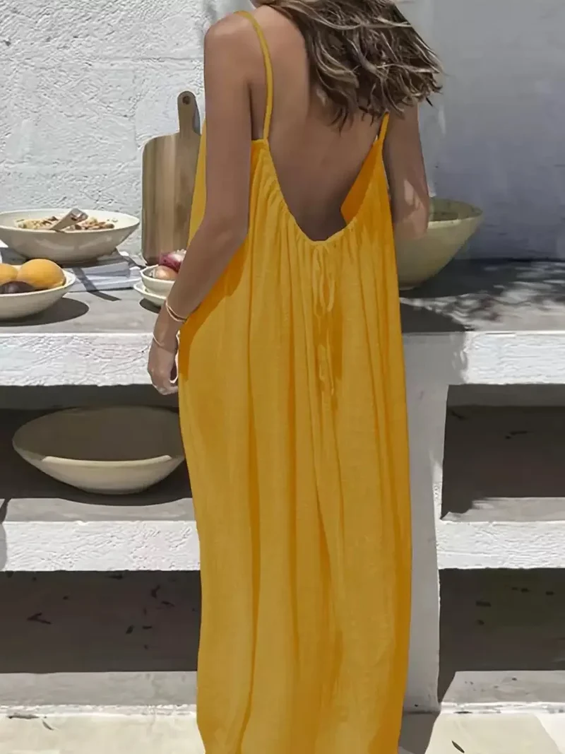 Robe Longue Jaune
