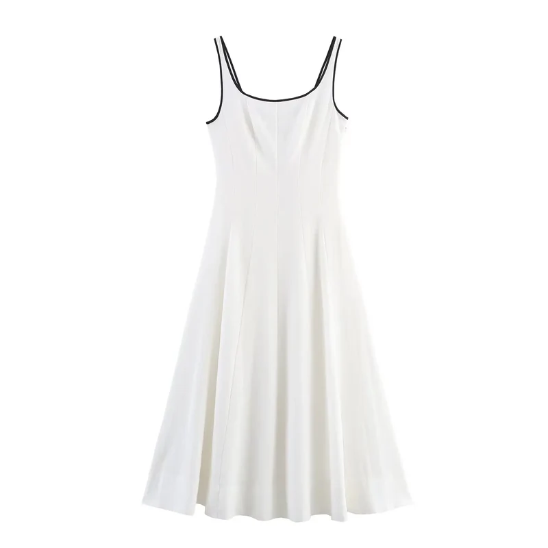 Robes blanches col carré