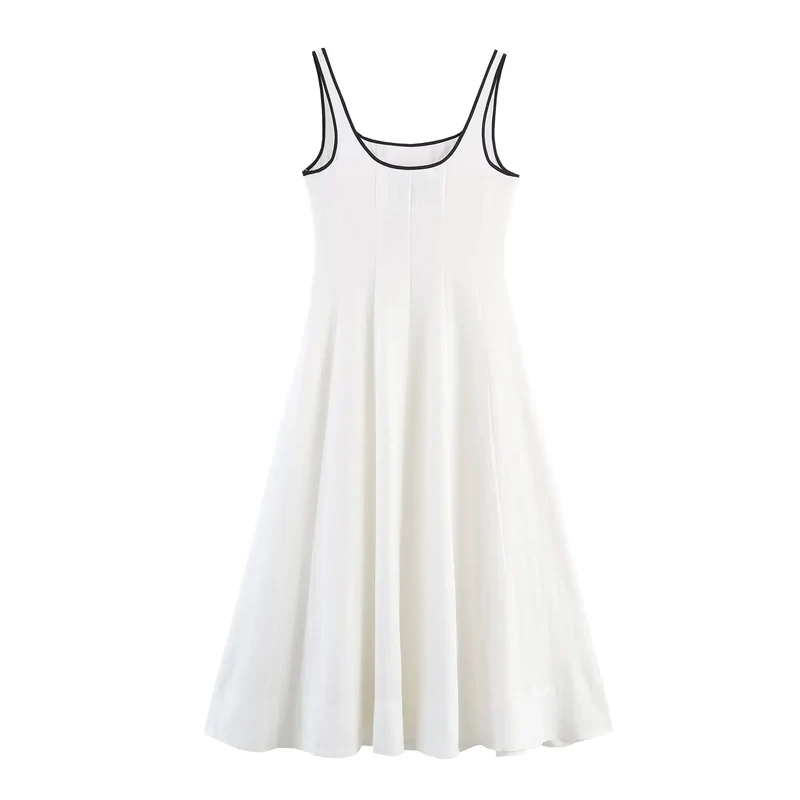 Robes blanches col carré